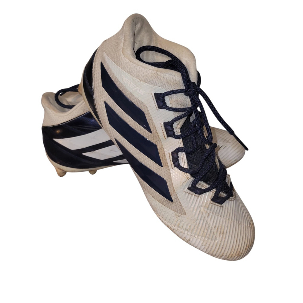 Adidas Freak Carbon Football Cleats White Navy Blue Men's Size 12